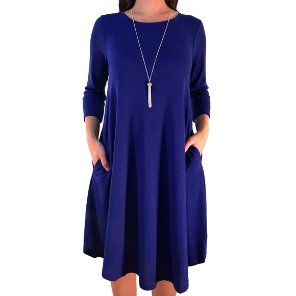 Zenana Outfitters Dresses & Skirts - 🆕 Zenana Outfitters - 2 Pocket Royal Blue Dress